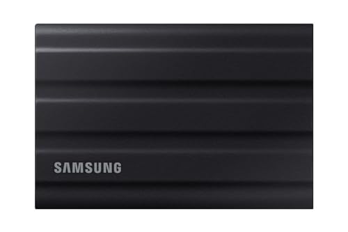 Samsung Portable SSD T7 Shield, 2 TB, USB 3.2 Gen.2, 1.050 MB/s Lesen, 1.000 MB/s Schreiben, Robuste externe Festplatte Outdoor für Mac, PC und Smartphone, Schwarz, MU-PE2T0S/EU