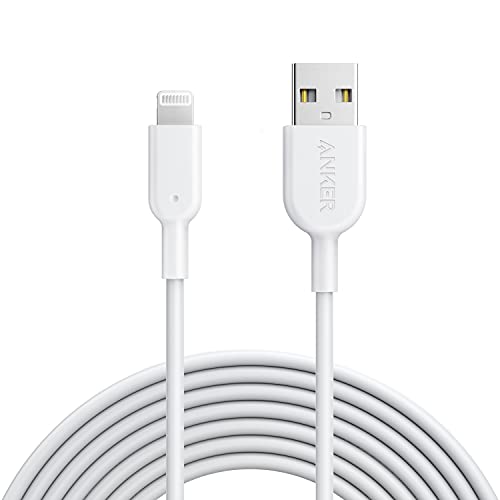 Anker iPhone Ladekabel Powerline II iPhone Kabel 3m Lightning Kabel, MFi-Zertifiziert für iPhone SE/XS/XS Max/XR/iPhone X/ 8/8 Plus/ 7/7 Plus/ 6s/ 6/6 Plus/ 5S/ 5/ iPad Pro (Weiß)