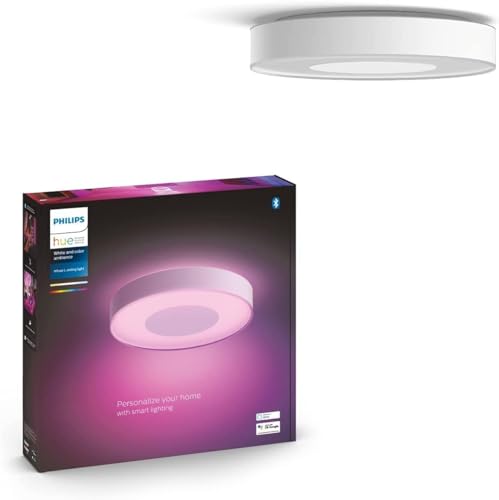 Philips Hue White & Color Ambiance Infuse Deckenleuchte L weiß 3450lm, dimmbar, 16 Mio. Farben, steuerbar via App, kompatibel mit Amazon Alexa (Echo, Echo Dot)