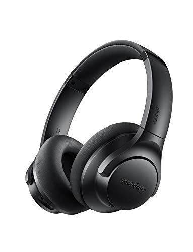 Soundcore Life 2 Bluetooth Kopfhörer, Kabellos Over Ear Active Noise Cancelling Kopfhörer mit 30 Stunden ANC Spielzeit, Hi-Res Audio Qualität und Mikrofon mit CVC Geräuschisolierung [Bis zu 60 Std]