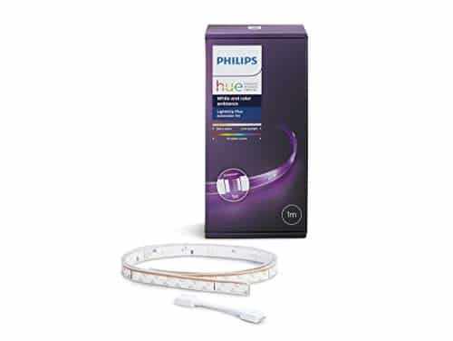 Philips Hue LightStrip+ Erweiterung für Basis Set (ohne Bridge), 1m, dimmbar, bis zu 16 Millionen Farben, steuerbar via App, kompatibel mit Amazon Alexa (Echo, Echo Dot A+)