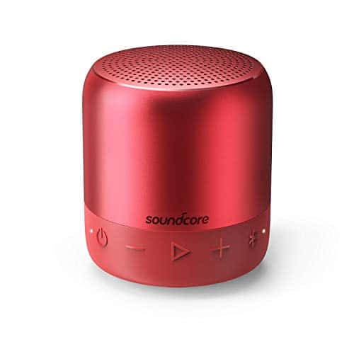 Soundcore Mini 2 Bluetooth Lautsprecher von Anker, mit Wasserschutzklasse IPX7, 15 Stunden Spielzeit, 20 Meter Bluetooth Reichweite und Starkem Bass (Schwarz)