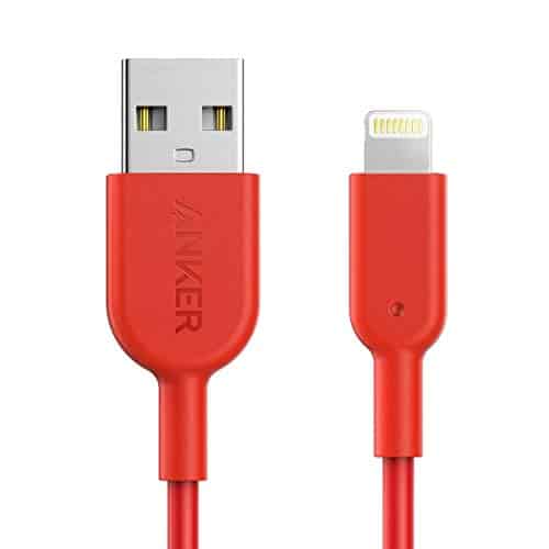 Anker iPhone Ladekabel Powerline II iPhone Kabel 0,9m Lightning Kabel, Apple MFi-Zertifiziert für iPhone XS/XS Max/XR/X/ 8/8 Plus/ 7/7 Plus/ 6s/ 6/6 Plus/ 5S/ 5/ iPad Pro (Rot)