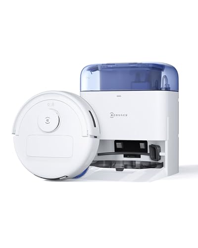 ECOVACS DEEBOT MINI Saugroboter mit Wischfunktion, 8.000 Pa Saugkraft, ZeroTangle 2.0, TrueMapping 2.0, 45 ℃ Heißlufttrocknung, intelligente Tiefenreinigung, Selbstreinigung per Knopfdruck, Blau