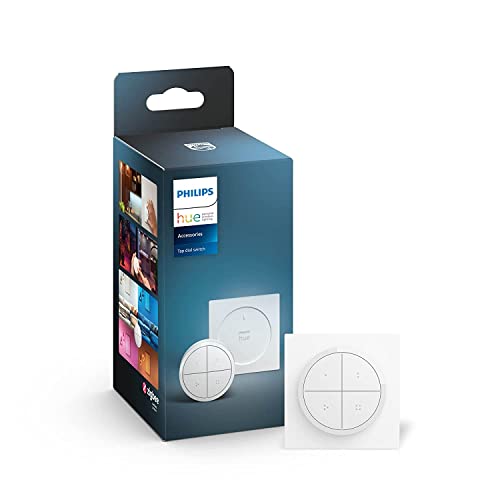Philips Hue Tap Dial Switch Drehschalter, weiß, personalisierbar via Hue App, Zubehör