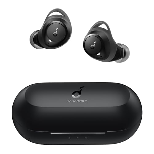 soundcore A1 In Ear Sport Bluetooth Kopfhörer, Wireless Earbuds mit Individuellem Sound, 35H Wiedergabe, Kabelloses Aufladen, USB-C Charging, IPX7 Wasserschutz, Tastensteuerung