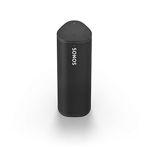 Sonos Roam, Der tragbare intelligente Lautsprecher für All Ihre Hörabenteuer (Schwarz)