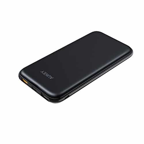 AUKEY USB C Powerbank 10000mAh, Externerr Akku mit 18W Power Delivery, Quick Charge 3.0 für iPhone X/8/Plus/7/6s, Samsung S8+/S8, iPad, Tablets usw.