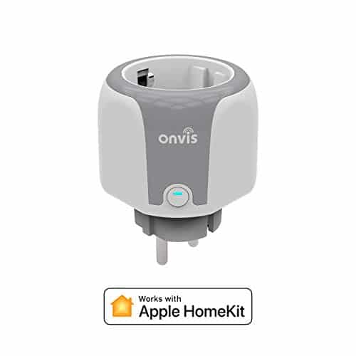 ONVIS Smarte Steckdose WiFi Smart Plug Schaltet Kompatibel mit Apple HomeKit Alexa Google Assistant Energieüberwachung Timer keine Bridge nötig Fernbedienung 2,4GHz (1 Pack)