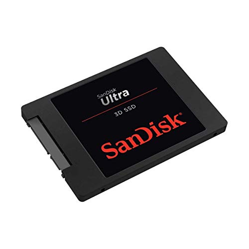 SanDisk Ultra 3D SSD 500 GB SSD interne SSD Festplatte (SSD intern 2,5 Zoll, stoßbeständig, 3D NAND-Technologie, n-Cache 2.0-Technologie, 560 MB/s Übertragungsraten) Schwarz