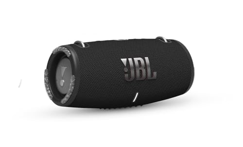 JBL Xtreme 3 Musikbox - Schwarz – Wasserdichter, portabler Stereo Bluetooth Speaker mit integrierter Powerbank – Mit nur einer Akku-Ladung bis zu 15 Stunden Musikgenuss