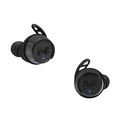 JBL Under Armour True Wireless Flash X In-Ear-Sport-Kopfhörer - Schwarz – Kabellose Ohrhörer mit Freisprecheinrichtung – Bis zu 50 Stunden Akkulaufzeit – Inkl. Ladecase