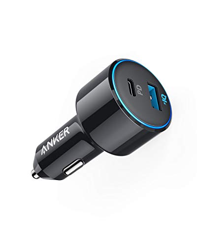 Anker USB-Kfz-Ladegerät, 42 W, PowerDrive Speed+ Duo, 2 USB-Anschlüsse, USB-Kfz-Ladegerät mit einem 30 W Stromzufuhr für iPhone XS/Max/XR/X/8, iPad Pro, MacBook Pro/Air 2018, Galaxy S10/S9/S8, LG und mehr