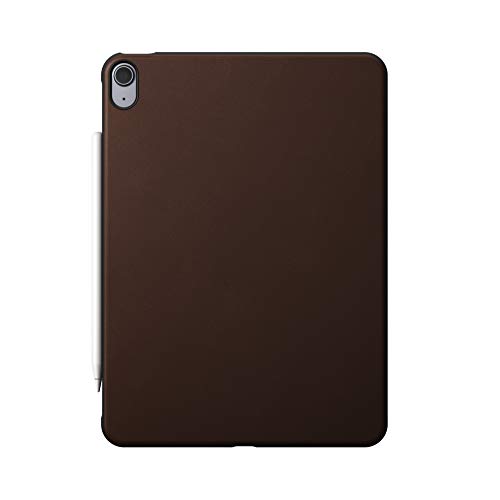 NOMAD Modern Case robuste Schutzhülle aus hochwertigem Echtleder kompatibel mit dem iPad Air 4th Gen. in braun