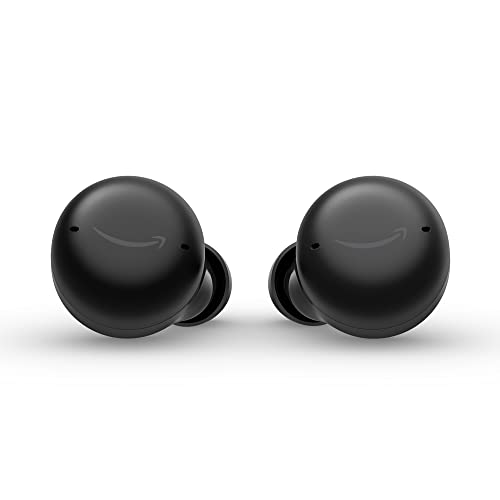 Echo Buds (2. Gen.) | Kabellose Ohrhörer mit aktiver Geräuschunterdrückung und Alexa | Schwarz
