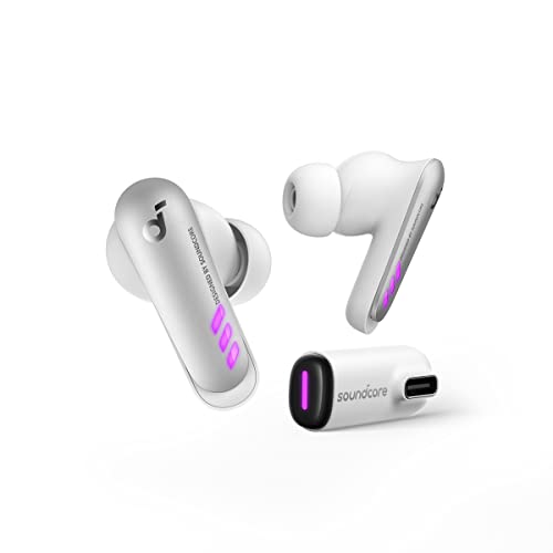 soundcore VR P10 Wireless Gaming Earbuds, Kabellose Ohrhörer, Zertifiziertes Meta Quest Zubehör, 30ms niedrige Latenz, Bluetooth, 2.4GHz Wireless, Mit USB-C Dongle, Für PS4, PS5, PC, Pico 4, Switch