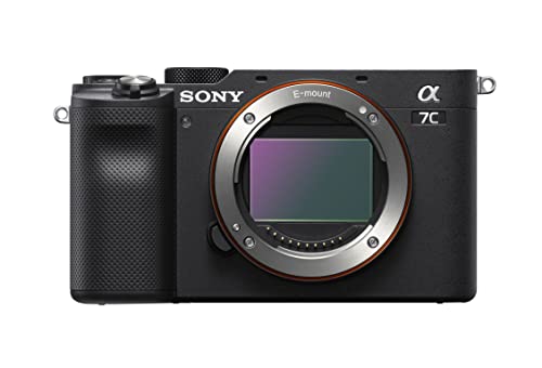Sony Alpha 7C Spiegellose E-Mount Vollformat-Digitalkamera ILCE-7C (24,2 MP, 7,5cm (3 Zoll) Touch-Display, Echtzeit-AF) Nur Body - Schwarz