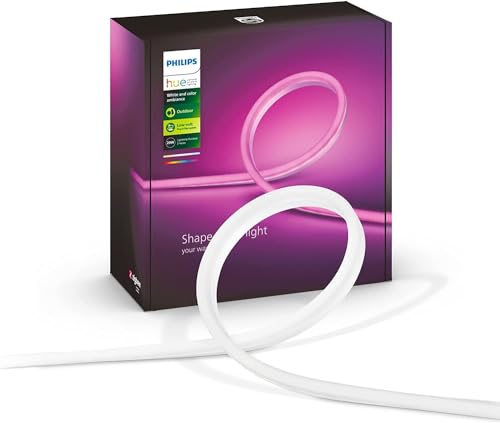 Philips Hue White & Color Ambiance Outdoor Lightstrip 2m 684lm, dimmbar, 16 Mio. Farben, steuerbar via App, kompatibel mit Amazon Alexa (Echo, Echo Dot)