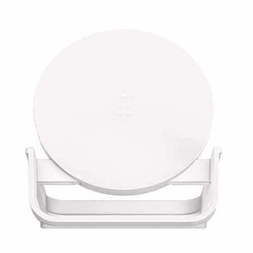 Belkin drahtloser BoostCharge Ladeständer, 10 W (Qi-Zertifikat, Schnellladegerät für iPhone 13, 13 Pro, 13 Pro Max, 13 mini und ältere Modelle, Samsung, Google etc.), Weiß