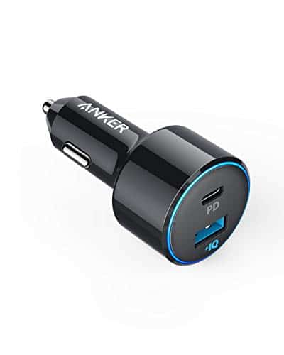 Anker Auto Ladegerät 42W PowerDrive Speed+ Duo USB C Kfz Ladegerät 2 Port mit 30W Power Delivery für iPhone XS/XS Max/XR/X/8,iPad Pro (2018), MacBook Pro/Air (2018),Galaxy S9/S8,LG,Nexus,HTC usw.