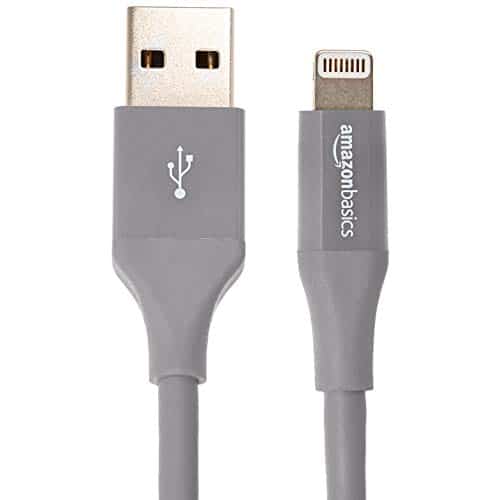 AmazonBasics Lightning auf USB A Kabel, Apple MFi Zertifiziert - 1,8 m , 1er Pack , Grau