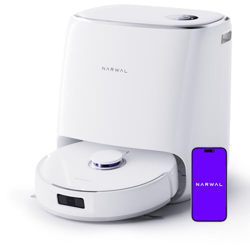 Narwal Freo X Ultra Saugroboter mit Wischfunktion, Wischroboter Selbstreinigend mit 8.200 Pa Saugkraft, All-in-One-Station, Verwicklungsfrei, DirtSense, 3D-Strukturlicht, Staubaufbewahrung