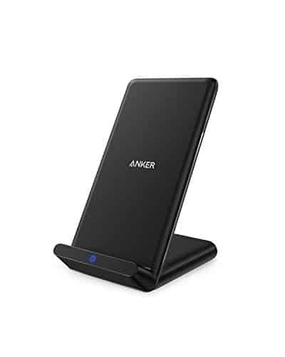 Anker PowerPort Wireless Charger, Qi-Zertifizierter Kabelloser Ladeständer für iPhone XS Max/XR/XS/X / 8/8 Plus, Samsung Galaxy S9/ S8 / S8 Plus / S7 / Note 8，Nexus, HTC, LG und viele mehr