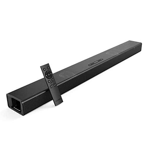 Soundcore Infini Soundbar, integriert 2.1 Channel, 88 cm lange Soundbar, mit Bluetooth und Kabel-Funktion, Lautsprecher mit integrierten Subwoofern, mit tiefem Bass, für TV, Computer usw