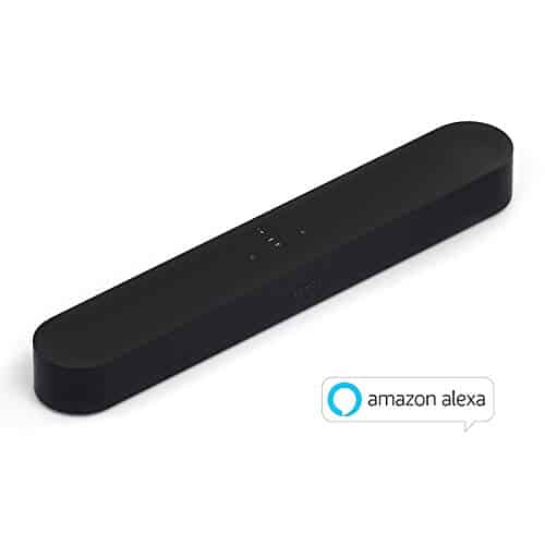 Sonos Beam Smart Soundbar, schwarz – Kompakte TV Soundbar für Fernsehen & Musikstreaming mit WLAN, Alexa Sprachsteuerung & HDMI ARC – AirPlay kompatibler Musik- & TV Lautsprecher