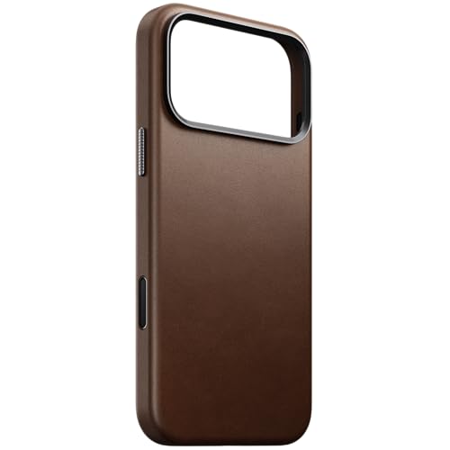 NOMAD Traditional Leather Case | für iPhone 17 Pro Max | Schutzhülle aus hochwertigem Echtleder | MagSafe-kompatibel | Brown