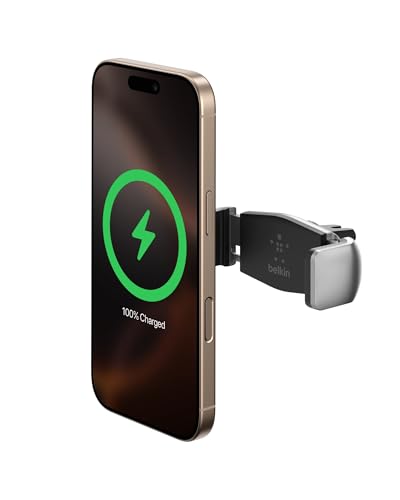 Belkin Kfz-Lüftungshalterung für iPhone 14/14 Plus, 14 Pro, 14 Pro Max, 13, 13 Pro, 13 Pro Max, 13 mini, 12, 11, XS, XS Max, XR, X, SE, 8/8 Plus, Samsung Note9, S10/S10+/S10e, LG, Sony, Google etc.