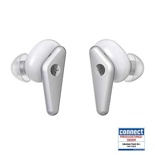 Libratone TRACK Air+ True Wireless In-Ear Kopfhörer smarter Geräuschunterdrückung (24h Akku – 6h Kopfhörer/18h Ladecase, ANC, schweiß-/spritzwasserschutz IPX4, Bluetooth 5.0) weiß