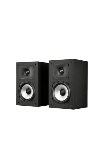 Polk Audio Monitor XT15 kompakter Regallautsprecher, Stereolautsprecher, Surround Lautsprecher, Hi-Res Zertifiziert, Dolby Atmos und DTS:X kompatibel, HiFi und Heimkino Lautsprecher (Paar)