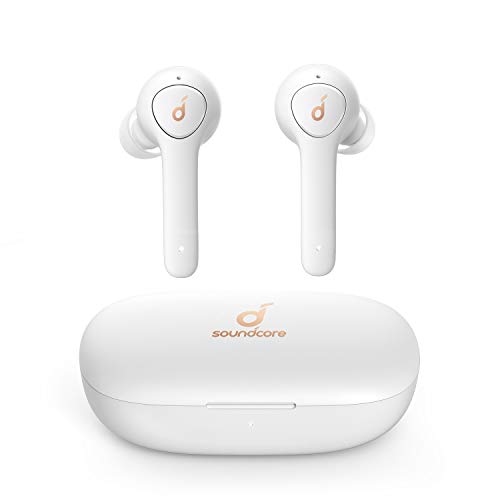 soundcore Life P2 Bluetooth Kopfhörer, Wireless Earbuds CVC 8.0 Geräuschisolierung, kristallklares Klangprofil, 40 Std. Akku, IPX7 Wasserschutz, Aufladen mit USB-C, für Arbeit und unterwegs(Weiß)