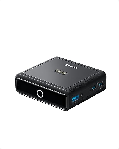 Anker Ladestation für Anker Prime Powerbank, 100W Schnellladeleistung mit 4 Anschlüssen, für MacBook Pro/Air-Serie, iPhone 14/13-Serie, Galaxy, AirPods und mehr (Powerbank separat erhältlich)