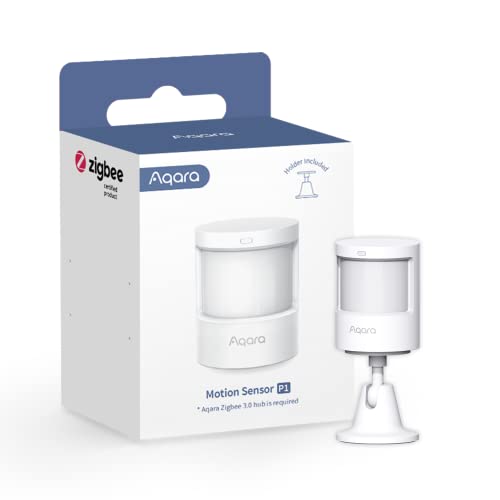 Aqara Bewegungsmelder P1(Aktualisierte Version), AQARA-HUB Erforderlich, 5 Jahre Akkulaufzeit, Einstellbares Erkennungs-Zeitlimit, für Warnsystem, kompatibel mit HomeKit, Alexa, SmartThings, IFTTT