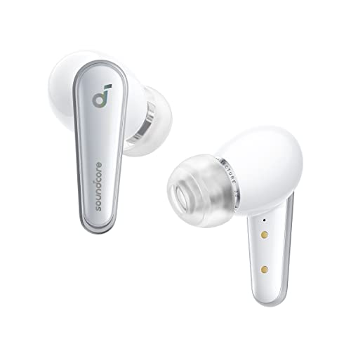 soundcore by Anker Liberty 4, Bluetooth In-Ear Kopfhörer mit Noice Cancelling (ANC), ACAA 3.0, Duale dynamische Treiber für Hi-Res Premium Klang, Spatial Audio, Herzfrequenzsensor（in Wolkengrau）