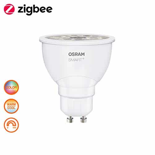 OSRAM Smart+ LED, ZigBee GU10 Reflektor, warmweiß bis tageslicht (2700K - 6500K), Farbsteuerung, Direkt kompatibel mit Echo Plus und Echo Show (2. Gen.), Kompatibel mit Philips Hue Bridge