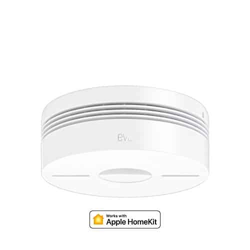 Eve Smoke - Rauchmelder (Rauch- & Hitze Dualwarnmelder) mit Selbstprüfung, funkvernetzt, Mitteilungen, BLE, DIN EN 14604 zertifiziert, 10 J. Batterielaufzeit, keine Bridge erforderlich (Apple HomeKit)