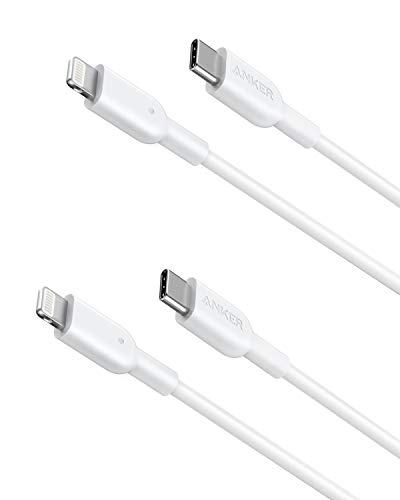 Anker PowerLine II USB C auf Lightning-Kabel, 90 cm lang, 2er-Pack, MFi-Zertifiziert, iPhone 13/12/ 11/11 Pro / 11 Pro Max/X/XS/XR/ 8/8 Plus, Unterstützt Power Delivery