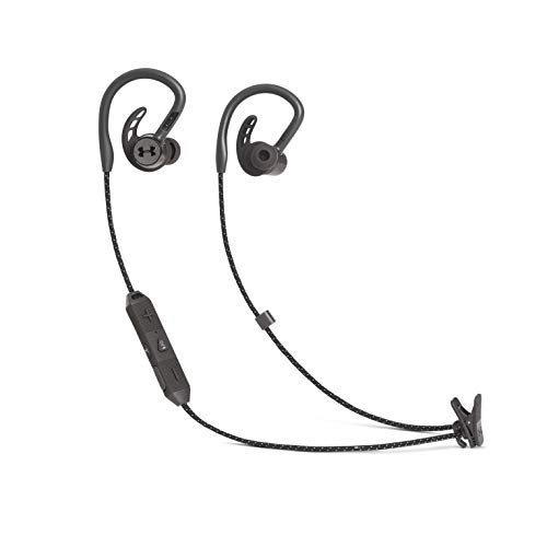 JBL Under Armour Sport Wireless PIVOT - Schwarz – In Ear Bluetooth Kopfhörer mit praktischem Ohrbügel – Kabellose Sport Ohrhörer inkl. Bionic Hearing – 9 Stunden pures Musik Streaming