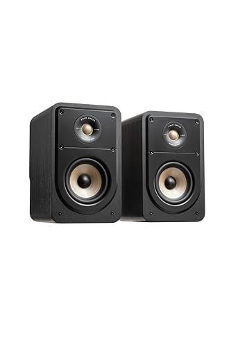 Polk Audio Signature Elite ES15 hochauflösende Regallautsprecher fürs Heimkino, Stereo Lautsprecher, Surround Boxen, Hi-Res Zertifiziert, kompatibel mit Dolby Atmos und DTS:X (Paar)