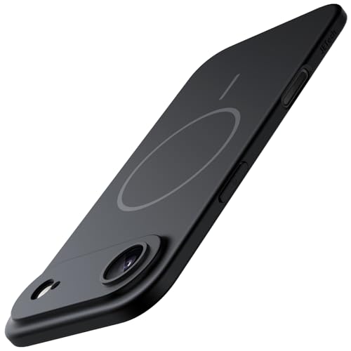 JETech Magnetische Dünn Hülle für iPhone 17 Air, Kompatibel mit MagSafe, Ultra Slim Leicht Minimalistische Handyhülle mit Matt Finish und Vollständig Kameraschutz (Schwarz)