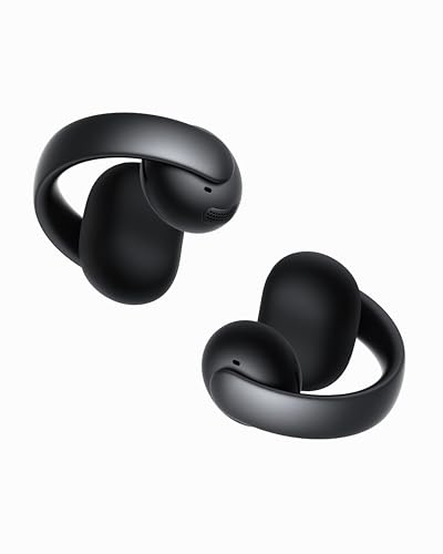 soundcore AeroClip by Anker, Open-Ear Kopfhörer, Bluetooth Earbuds, Open Earbuds, ganztägiger Komfort, 4 KI-gestützte Mikrofone, sicherer Halt, 12mm Treiber, Hi-Res, Open-Ring Design