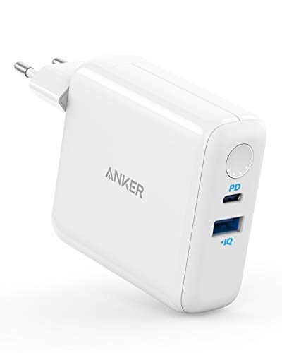Anker PowerCore III Fusion 5K 5000 PD, 18W USB-C Powerbank, 2-in-1 Ladegerät mit Power Delivery Netzteil, Kompatibel mit iPhone 11, iPad, Galaxy, Pixel und mehr