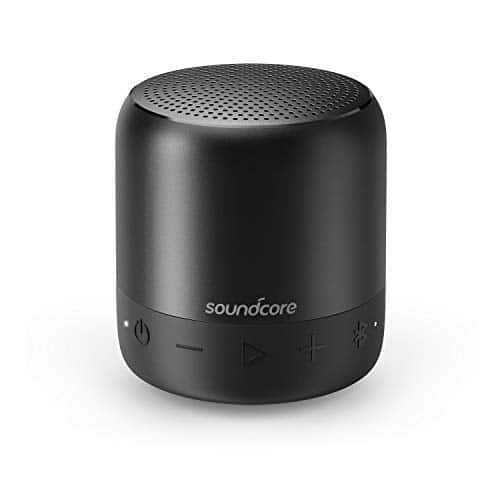 Soundcore Mini 2 Bluetooth Lautsprecher von Anker, mit Wasserschutzklasse IPX7, 15 Stunden Spielzeit, 20 Meter Bluetooth Reichweite und Starkem Bass (Schwarz)