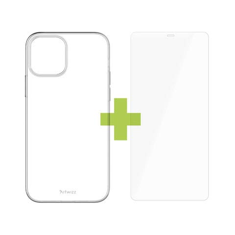 Artwizz Starter Set geeignet für iPhone 12 Pro Max (6.7') - NoCase Hülle + 2X SecondDisplay Sicherheitsglas + PowerPlug USB-C Ladegerät