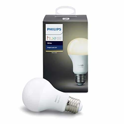 Philips Hue White E27 LED Lampe Erweiterung, dimmbar, warmweißes Licht, steuerbar via App, kompatibel mit Amazon Alexa (Echo, Echo Dot)