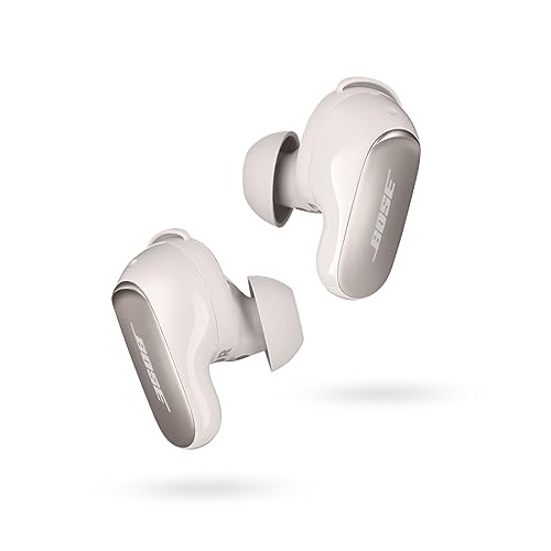 Bose QuietComfort Ultra kabellose Noise-Cancelling-Earbuds, Bluetooth-Earbuds für räumlichen Klang und mit erstklassigem Noise-Cancelling, Bluetooth-Earbuds, Weiß