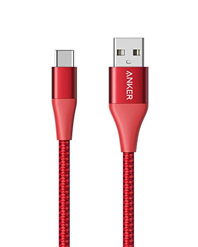 Anker Powerline+ II USB-C auf USB-A 2.0 strapazierfähiges Ladekabel aus Nylon 0,9m, Samsung Galaxy S10/ S9 / S9+ / S8 / S8+/ Note 8, LG V20 / G5 / G6 und viele mehr
